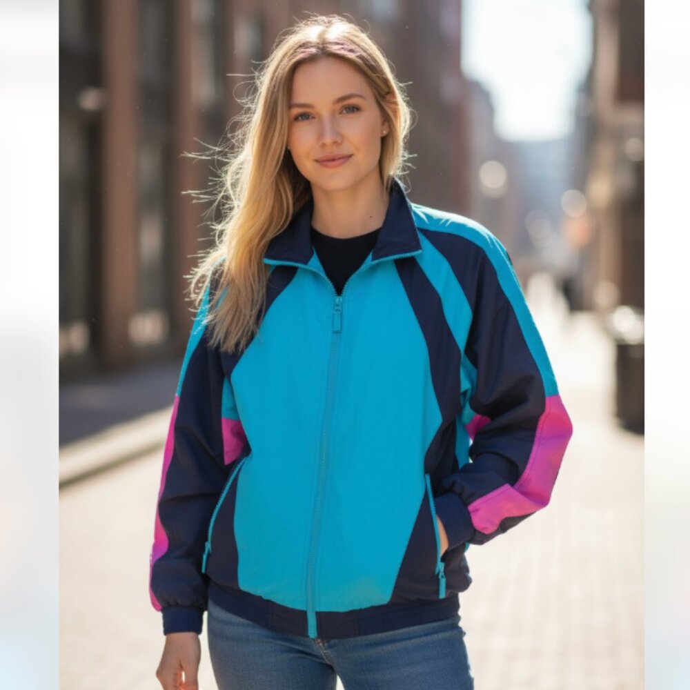 NWOT American Eagle AE X WE Color Block Ski Jacket Medium Pocket